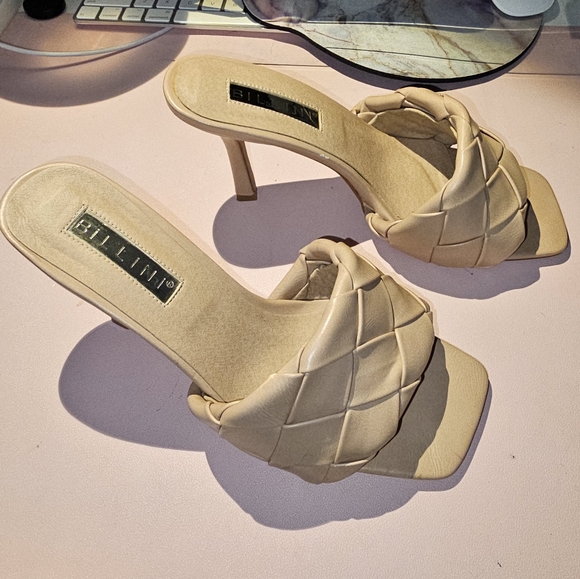 Billini Sandro Nude Braided Heels | Size 8 | Minor Flaws, Still Gorgeous - Picture 4 of 4